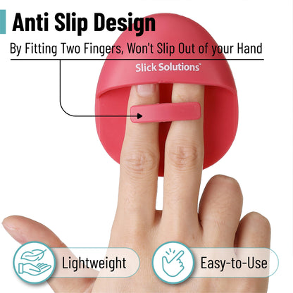 Slick- Silicone Facial Cleansing Brush, 4 Pack, Silicone Face Scrubber Exfoliator