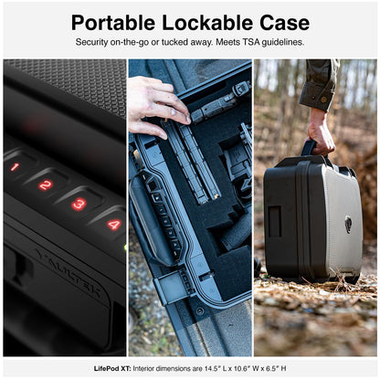VAULTEK LifePod XT Series Weatherproof Multiple Handgun Safe Modular Interior Secure Rugged Portable Lockbox with Backlit Keypad (Standard)
