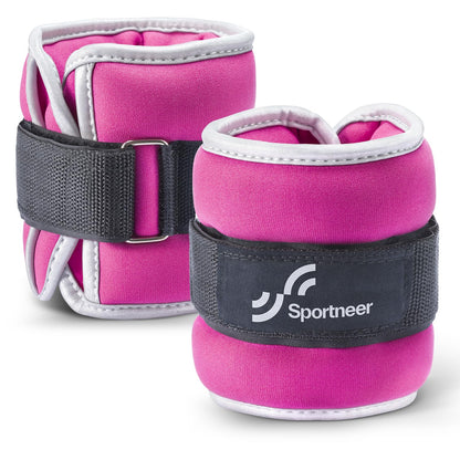 Sportneer Ankle Weights & Wrist Weights -1 2 3 4 5 Lbs Set of 2 for Men Women Kids Strength Training Arm and Leg Weights Set Comfortable and Soft Perfect for Dancing Running Walking Fitness Workout