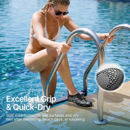 Quick-Dry Water Shoes for Men & Women - Aqua Socks for Beach, Yoga, and Hiking | Adult & Youth Sizes