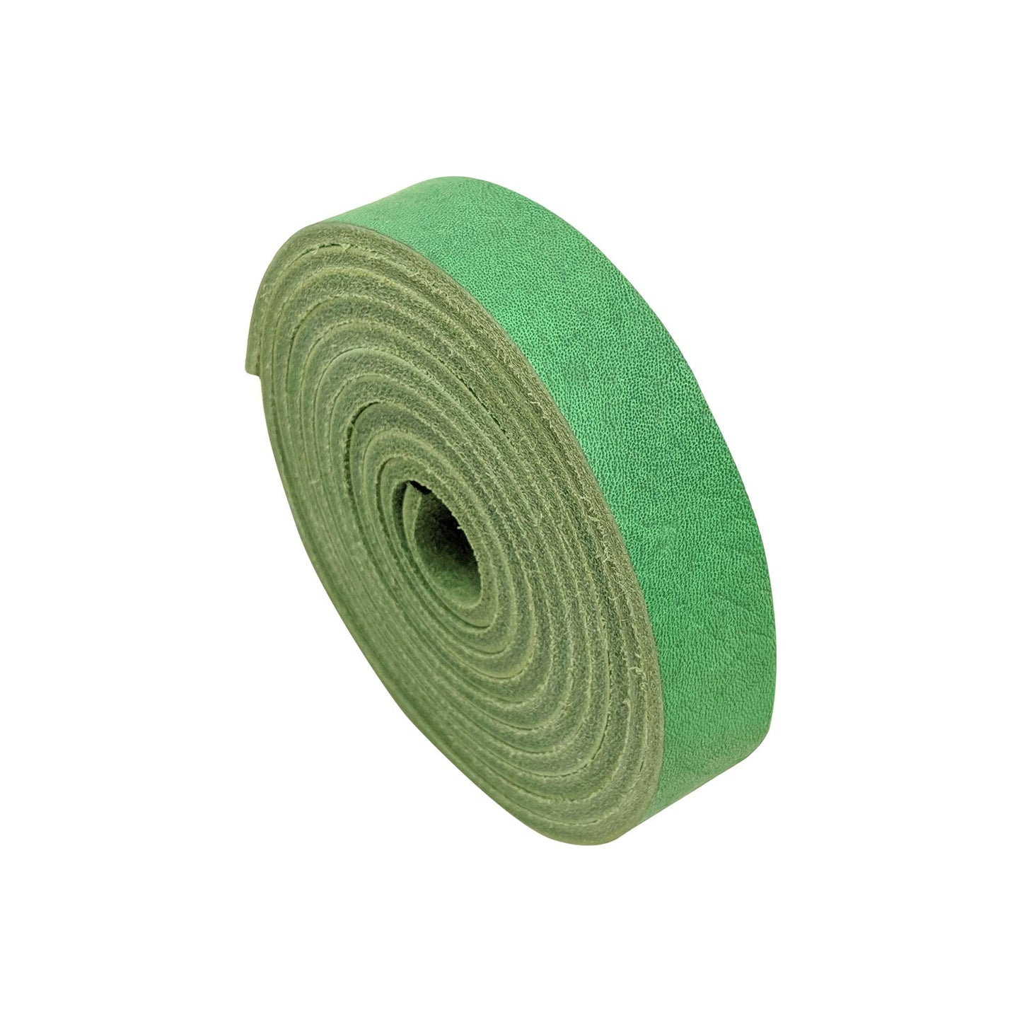 TOFL 3/4" Wide Leather Strap | Leather Strips for Crafts, Jewelry, & Furniture Projects | 72" (6 Feet) Long x 3/4" Wide x 1/8" Thick (7-8oz) | Leaf Green