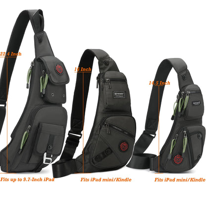Nicgid Sling Bag Chest Shoulder Backpack Fanny Pack Crossbody Bags for Men