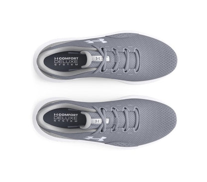 Under Armour Men's Charged Surge 4, (101) Steel/Mod Gray/White, 9.5, US