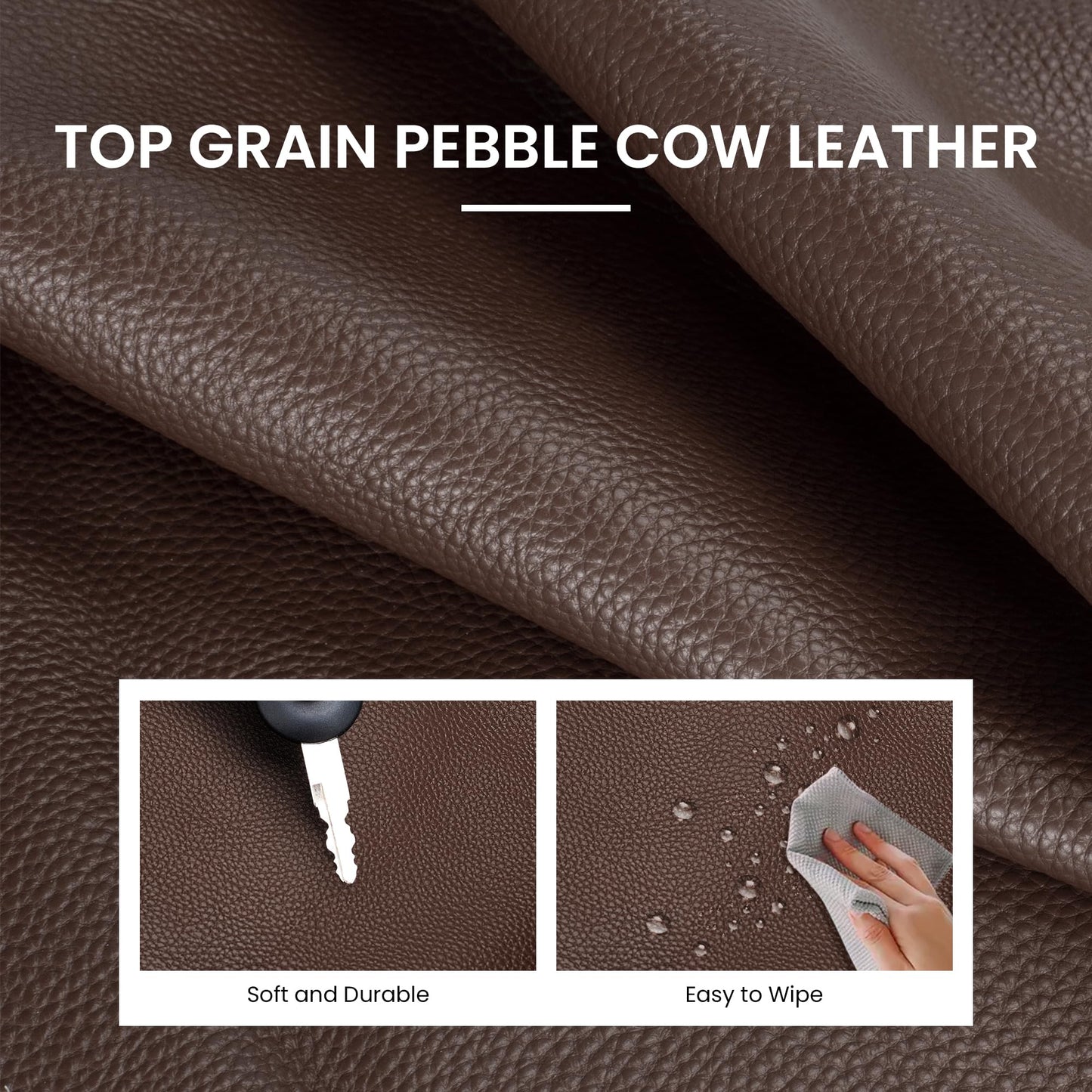 befen Genuine Leather Slouchy Hobo Purses for Women, Casual Hobo Bags Real Top Grain Leather Tote Handbags Women's Coffee Shoulder Satchel for Shopping, Outing, Travel