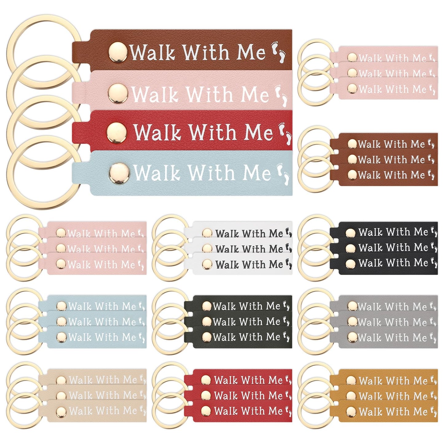 Kenning 30 Pcs LDS Gifts Walk with Me Keychains Bulk 2026 Youth Theme LDS Missionary Keychains Mormon Christian Baptism Gifts for Young Women Young Men Seminary Church Keepsake