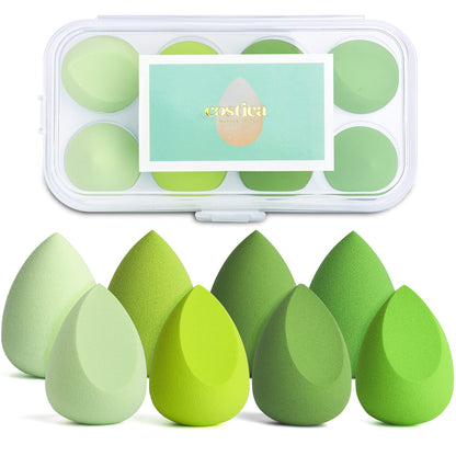 COSTICA Makeup Sponge Set Blender, Beauty Sponge Makeup Blender Flawless for Liquid - Multi Colored 4 pcs Rose Series