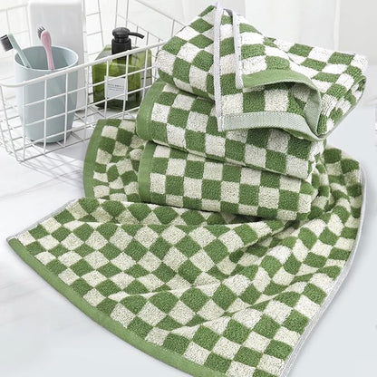 Jacquotha Green Hand Towels for Bathroom Set of 4