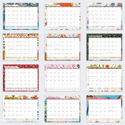 Gannyfer Desk Calendar 2026-2027, 18-Month Large Desk Calendar, Use Now Through June 2027, 22" x 17" Desktop Pad Calendar, Perfect for Your Home, School, or Office (6 Stickers Included)