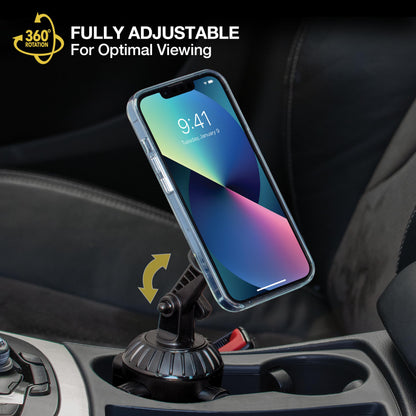 Scosche MAGWDM MagicMount Magnetic Car Phone Holder - Strong Magnet Mount for iPhone and Android - Secure Magnetic Cell Phone Mount for Window/Dash - Universal 360° Adjustable Mobile Cellphone Holder
