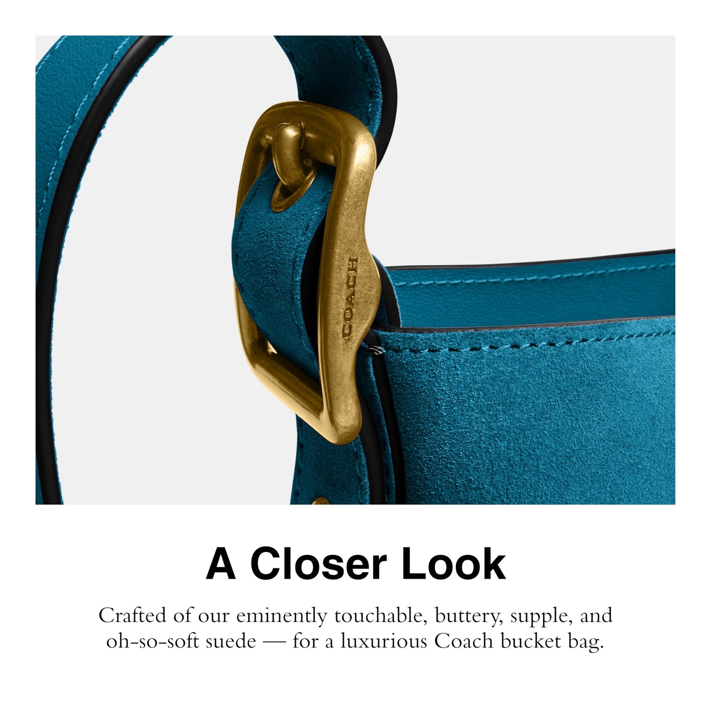 COACH Bleecker Bucket Bag 21, 1z/Sea Blue