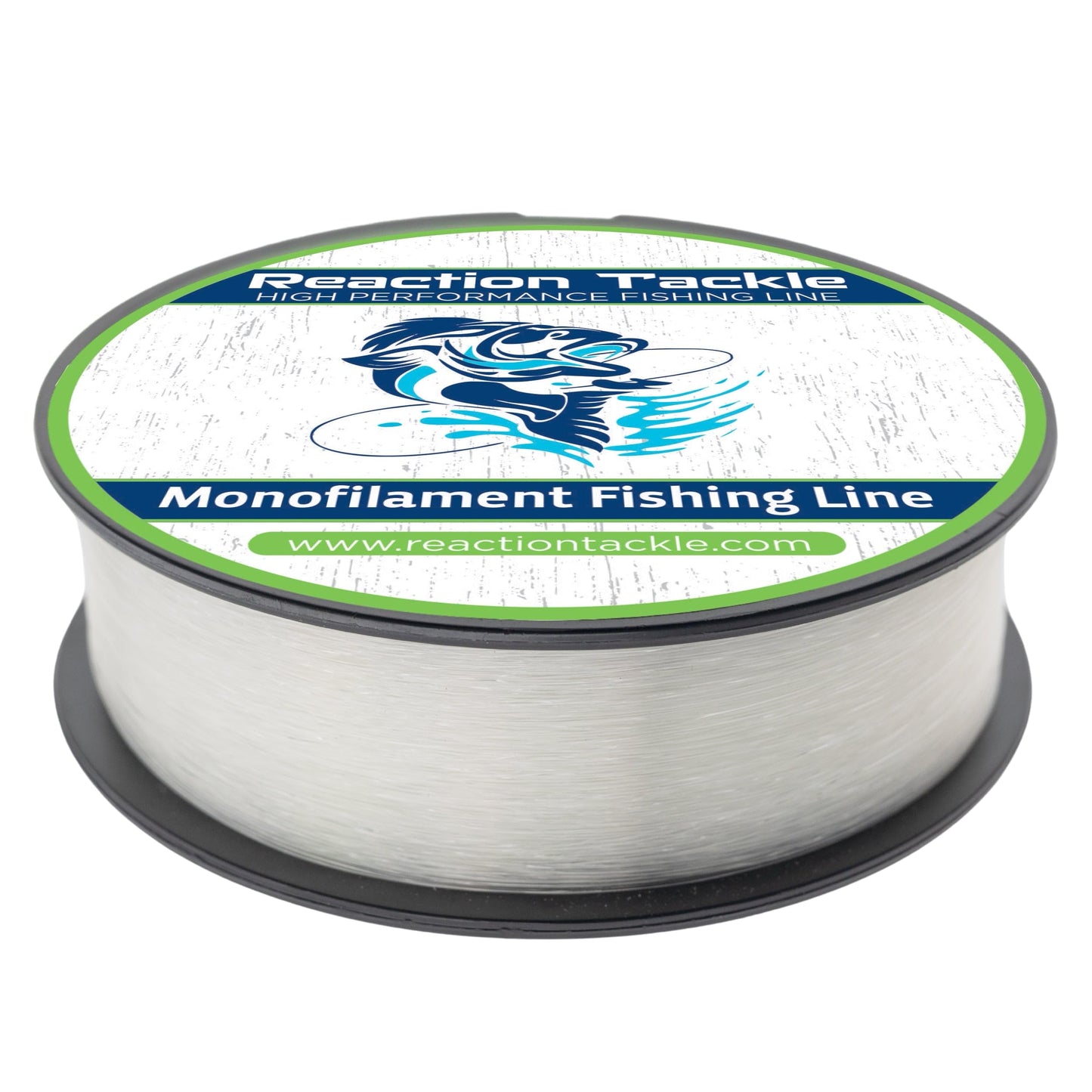 Reaction Tackle Monofilament Fishing Line - Premium Nylon Mono Line, Strong & Abrasion-Resistant, Low Memory for Smooth Long Casts - Freshwater & Saltwater - Clear | 4lb (3000 Yards)