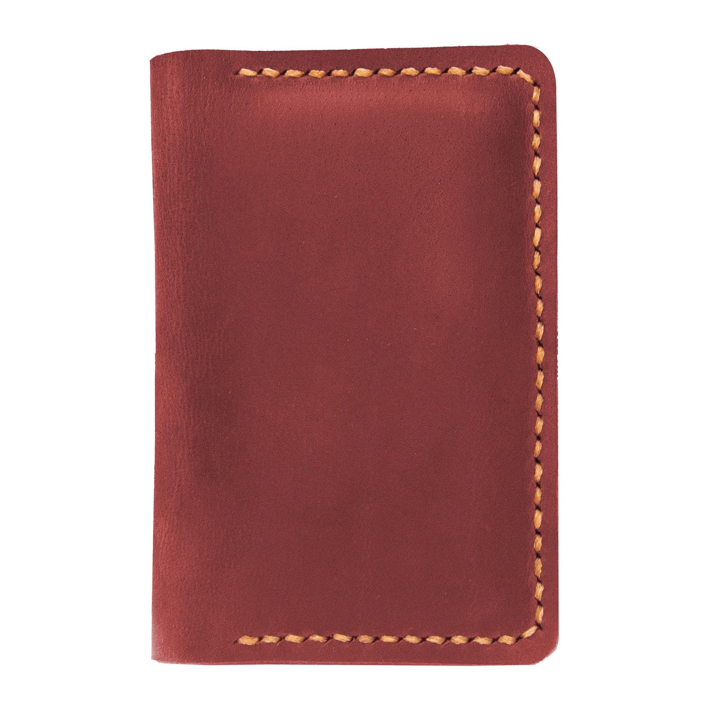 Turbosnail Leather Origami Wallet, Minimalist Pocket Wallet, Coin Purse And Card Case Wallet, Leather Business Card Holder, Credit Card Holder, Magnet Button Wallet (Red)