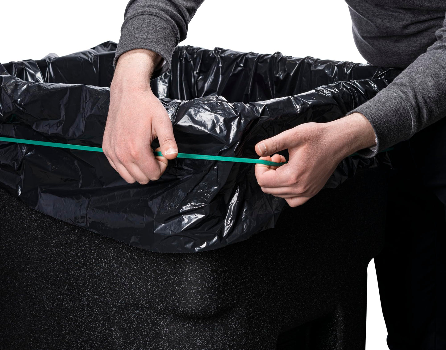 Rubber Bands for 95 Gallon Trash Cans – 6 Pack | Secure 95 Gallon Trash Bags | Heavy Duty, Durable, Stretchable, & Reusable for 95 Gal Garbage Cans