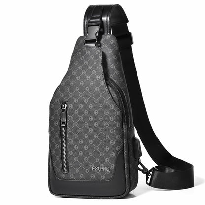 FSD. WG sling Backpack for Men Chest Bag Crossbody Shoulder Bags Travel Hiking Bag Purse for Men with Water Resistant