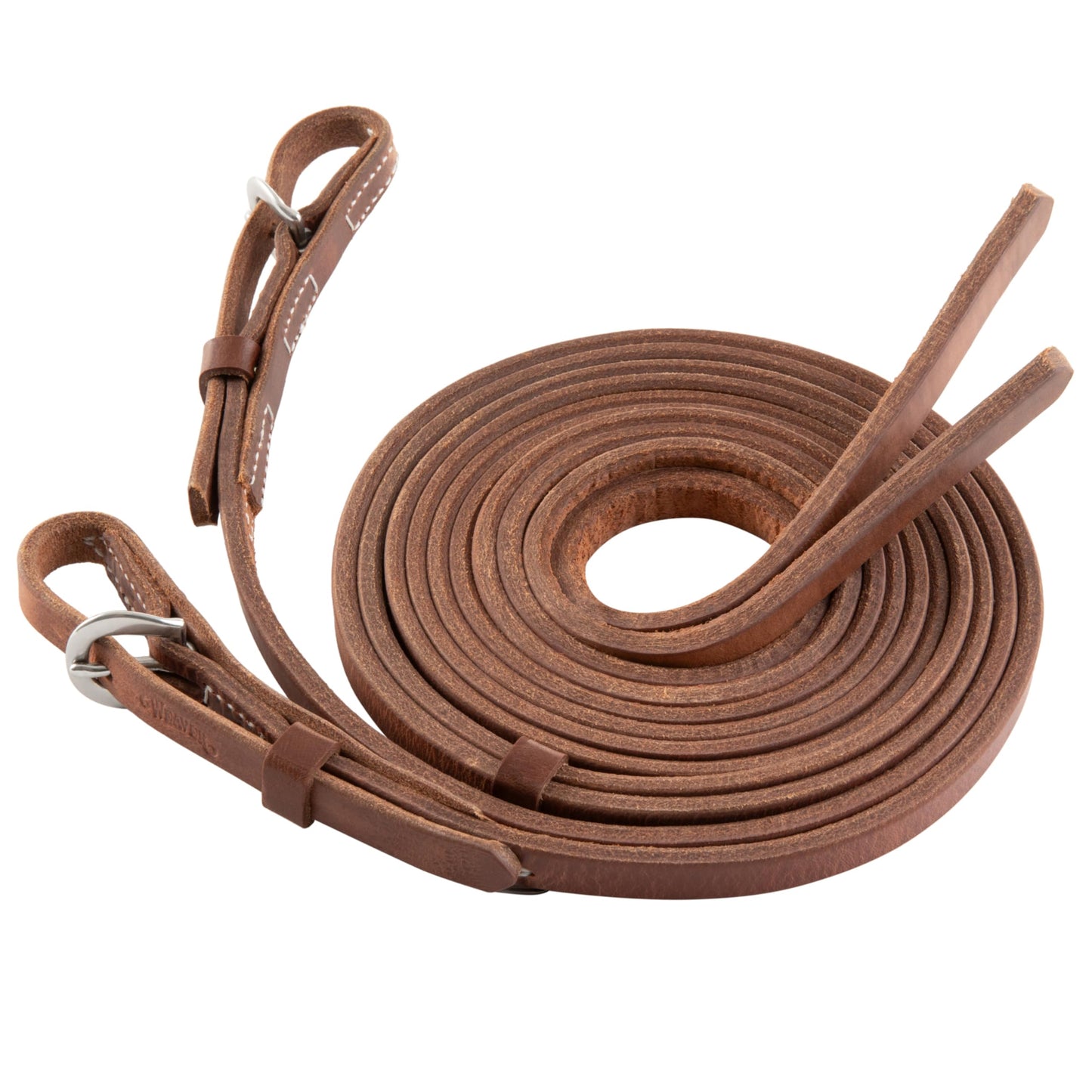 Weaver Leather Stacy Westfall ProTack Oiled Split Rein, 5/8-Inch x 8-Feet, Brown