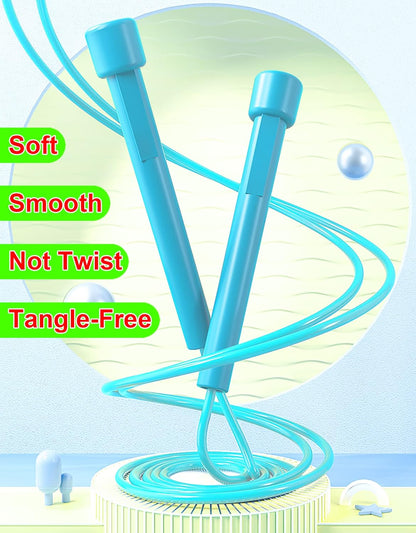 Jump Rope for Kids, 6 Pack Length Adjustable Lightweight Kids Skipping Rope for Children, Students, Boys and Girls Outdoor Sports, Fitness Exercise, Keeping Fit, Workout