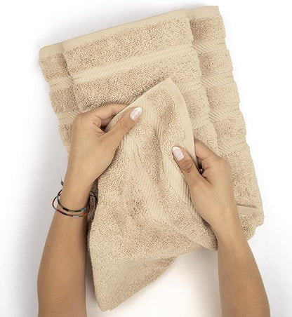 American Soft Linen Luxury 4 Piece Bath Towel Set, 600 GSM 100% Cotton Turkish