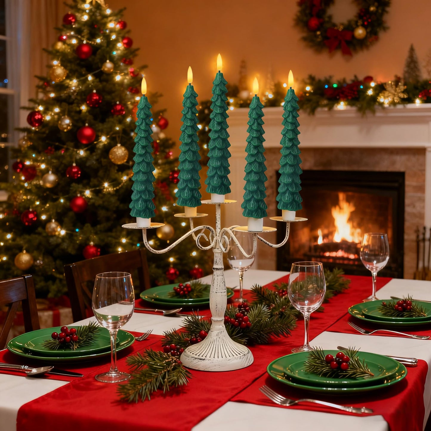 XingsLight LED Flameless Taper Candles with Remote & Timer – 12 Pack Battery Operated Christmas Window Candles, Warm White Flickering Light, Safe Realistic Flame for Holiday Table & Home Décor