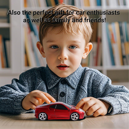 elec Space Wireless Mouse, 2.4GHz Cool Sport Car Shape Computer Mouse 1600 DPI Optical Cordless Mice with USB Receiver for PC Laptop Computer Notebook (Red)