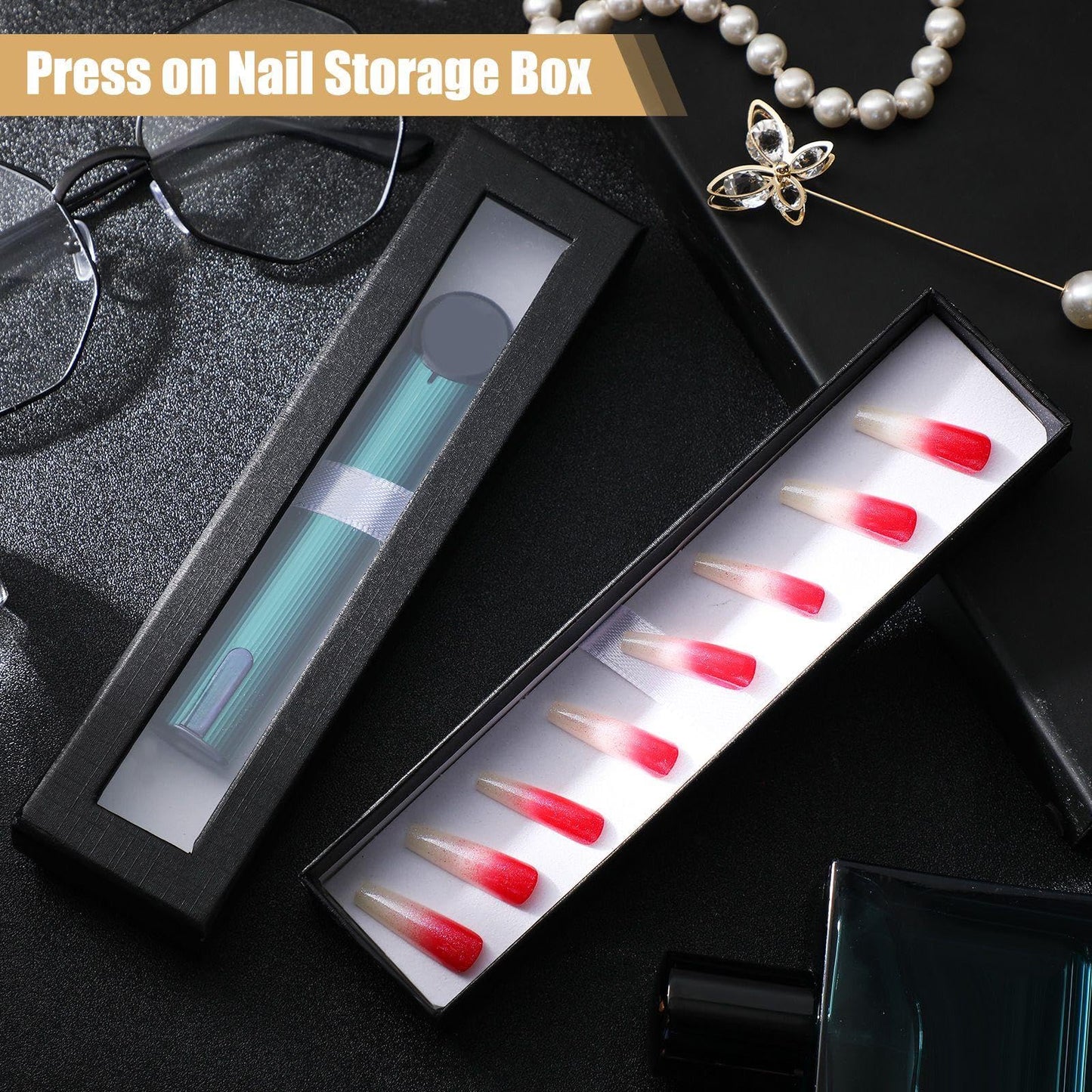 Spakon 16 Pcs Pen Gift Box Empty Cases with Clear Lid Jewelry Ballpoint Display Case Empty Present Collection Cases for Business Birthday Souvenir Office Supplies Father Mother Day Graduate