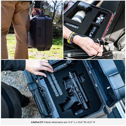 VAULTEK LifePod XT Series Weatherproof Multiple Handgun Safe Modular Interior Secure Rugged Portable Lockbox with Backlit Keypad (Standard)