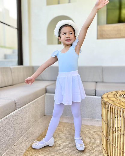 Stelle Girls' Ultra Soft Pro Dance Tight/Ballet Footed Tight(Toddler/Little Kid/Big Kid),WT,XL White