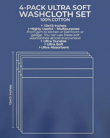American Veteran Towel, 100% Cotton Turkish Washcloths