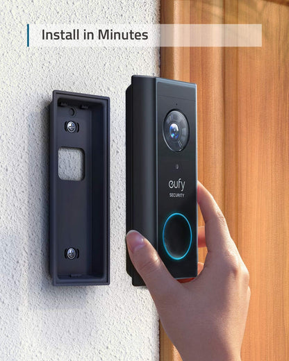 eufy Security Wireless Video Doorbell S220 Add-on with 2K Resolution Video, Easy Self-Installation, Enhanced Home Security, Cost-Effective, Compatible with HomeBase 1, 2, 3, E