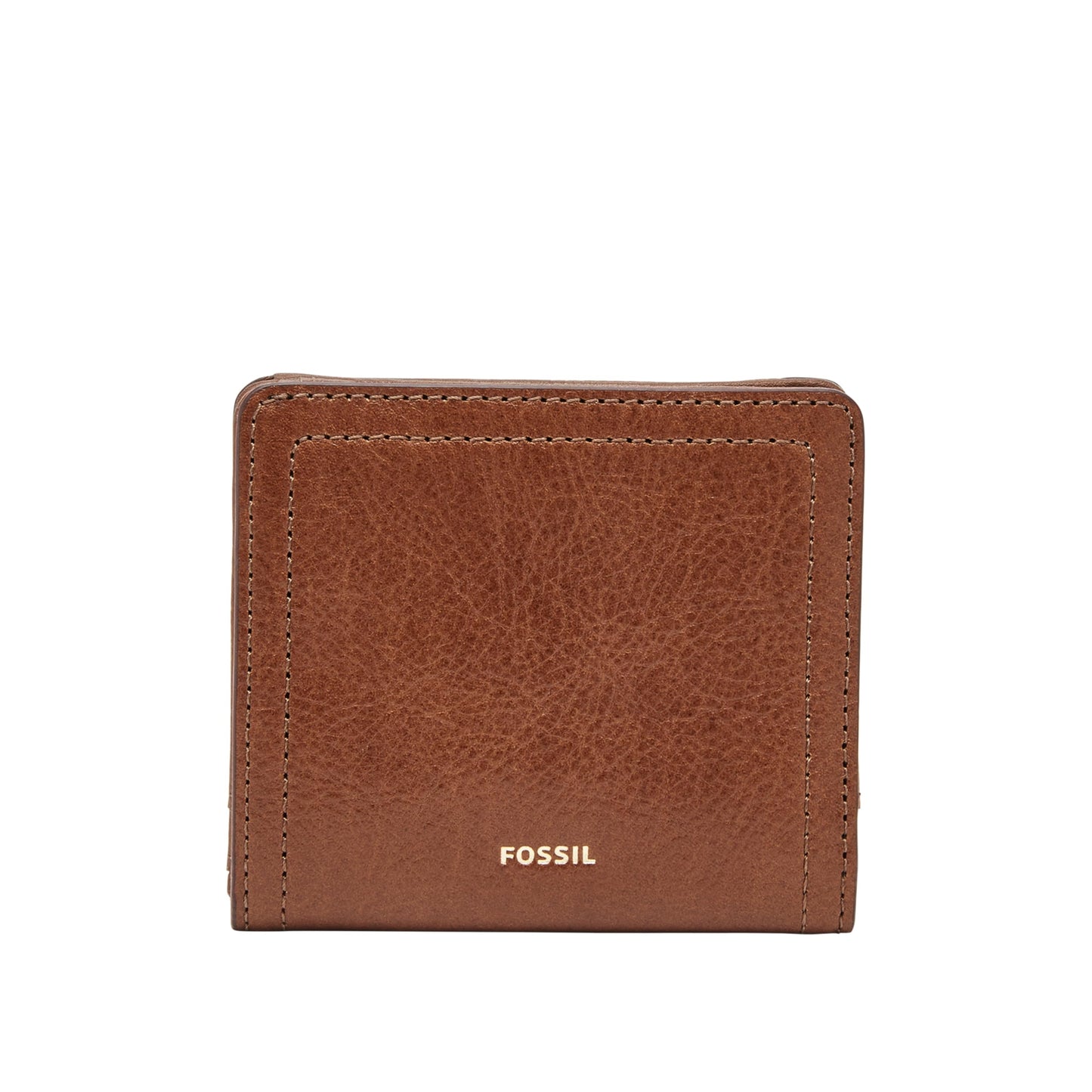 Fossil Women's Wallet, Logan Leather Wallet RFID Blocking Small Bifold, Brown