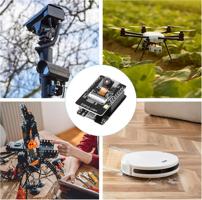 ESP32 CAM Development Board, Aideepen ESP32-CAM MB WiFi/Bluetooth Development Board, DC 5V Dual Core Development Board with 2.4G Antennas IPEX, OV2640 Camera TF Card Module