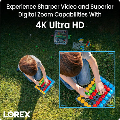 Lorex Classic 4K Dual-Lens PoE Camera (Latest Version) | IP Add-On Camera (No Cables) | 180° Panoramic View | 2-Way Talk | AI Detections | Auto-Tracking | Color Night Vision | IP67 | Requires NVR