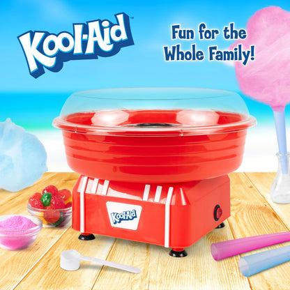 Nostalgia Vintage Hard and Sugar Free Candy Countertop Cotton Candy Maker, Includes 2 Reusable Cones And Sugar Scoop – Pink