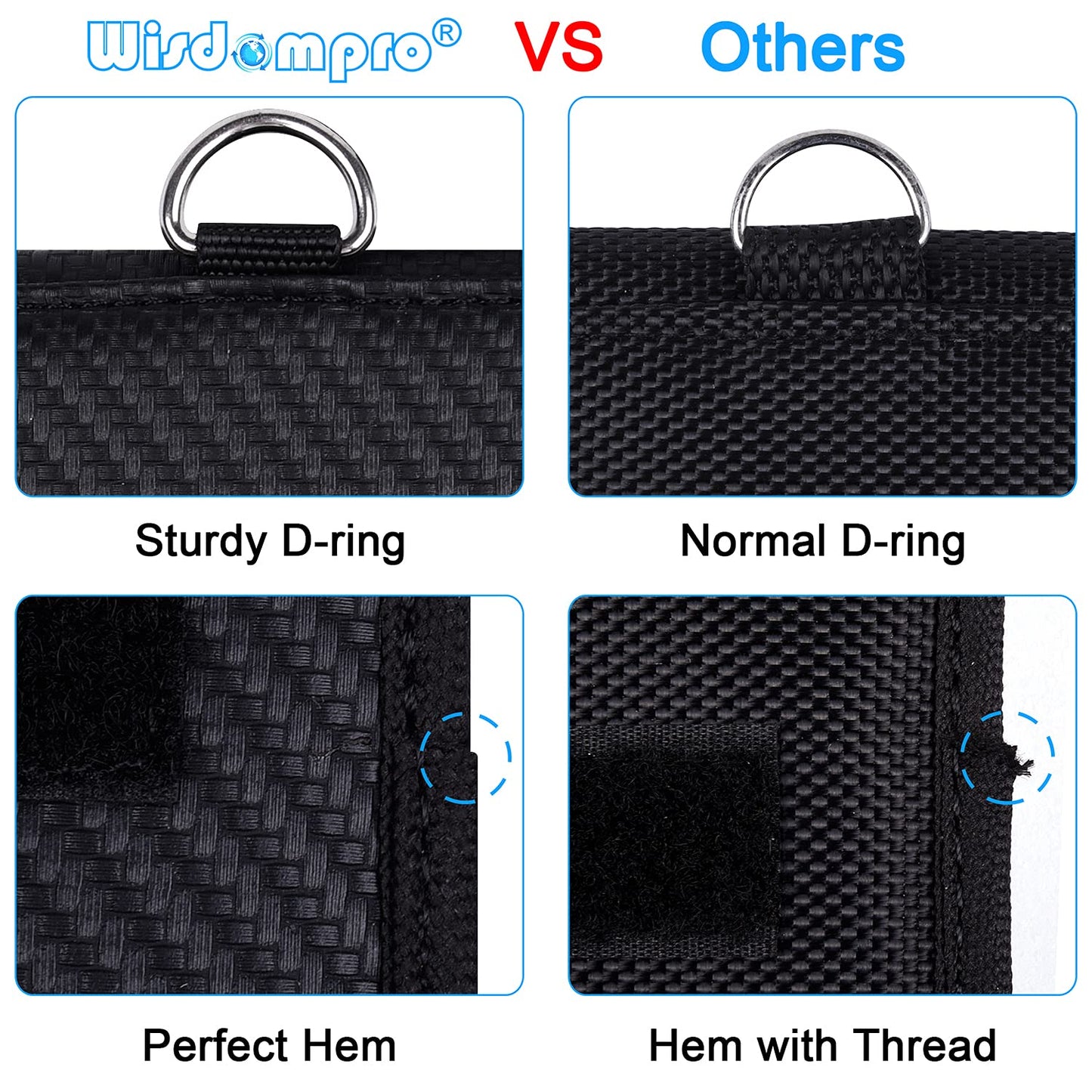 Wisdompro Faraday Pouch: RFID Blocking Anti-Theft Remote Key Protector, Black (2 Pack Pu Leather), Modern