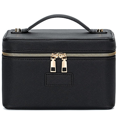 Makeup Bag Vanity Case for Women – Portable Cosmetic Bag Makeup Bag Organizer Travel Toiletry Bag with Removable Divider