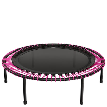bellicon Mini Trampoline 39'' (Pink) | Bungee Suspension up to 260 lbs | Indoor Fitness Rebounder for Adults | Screw-in Legs