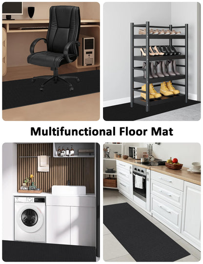Large Workout Mat 6'x2' & 6'x4' - Home Gym Flooring for Weightlifting, Jump Rope, MMA, Yoga, Cardio, Stretch, Plyo, HIIT - Shoe-Friendly