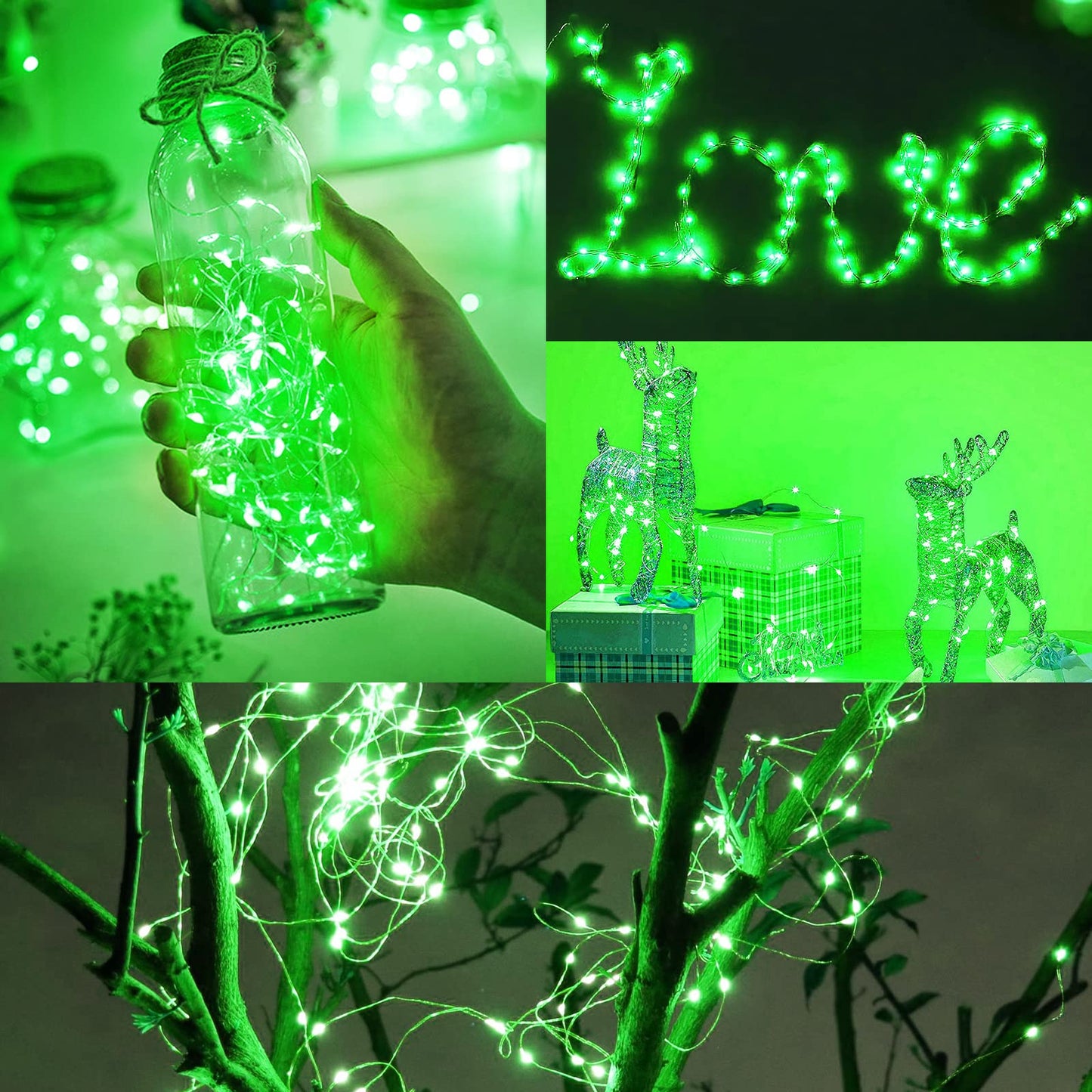 Rivokeer 12 Pack Fairy Lights Battery Operated String Lights，7FT 20LED Waterproof Silver Wire Christmas Lights Outdoor,Firefly Mini Lights for Bedroom Party Birthday Wedding Indoor Decorations.