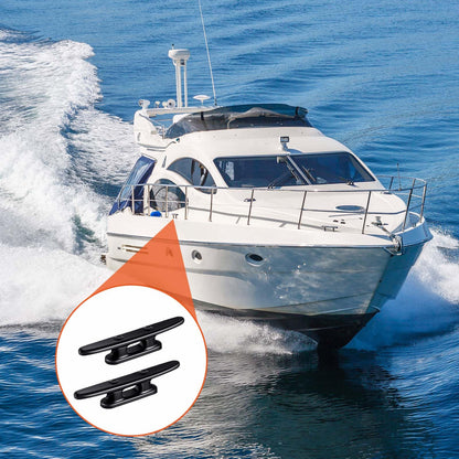 Nylon Boat Cleats Dock Cleats Black 3 Inch 4 Inch 6 Inch Boat Ties,Kayak Rope Tie Cleat,Rope Cleat,Kayak Cleat for Boat Docks,Kayaks,Marine,Nautical Decor
