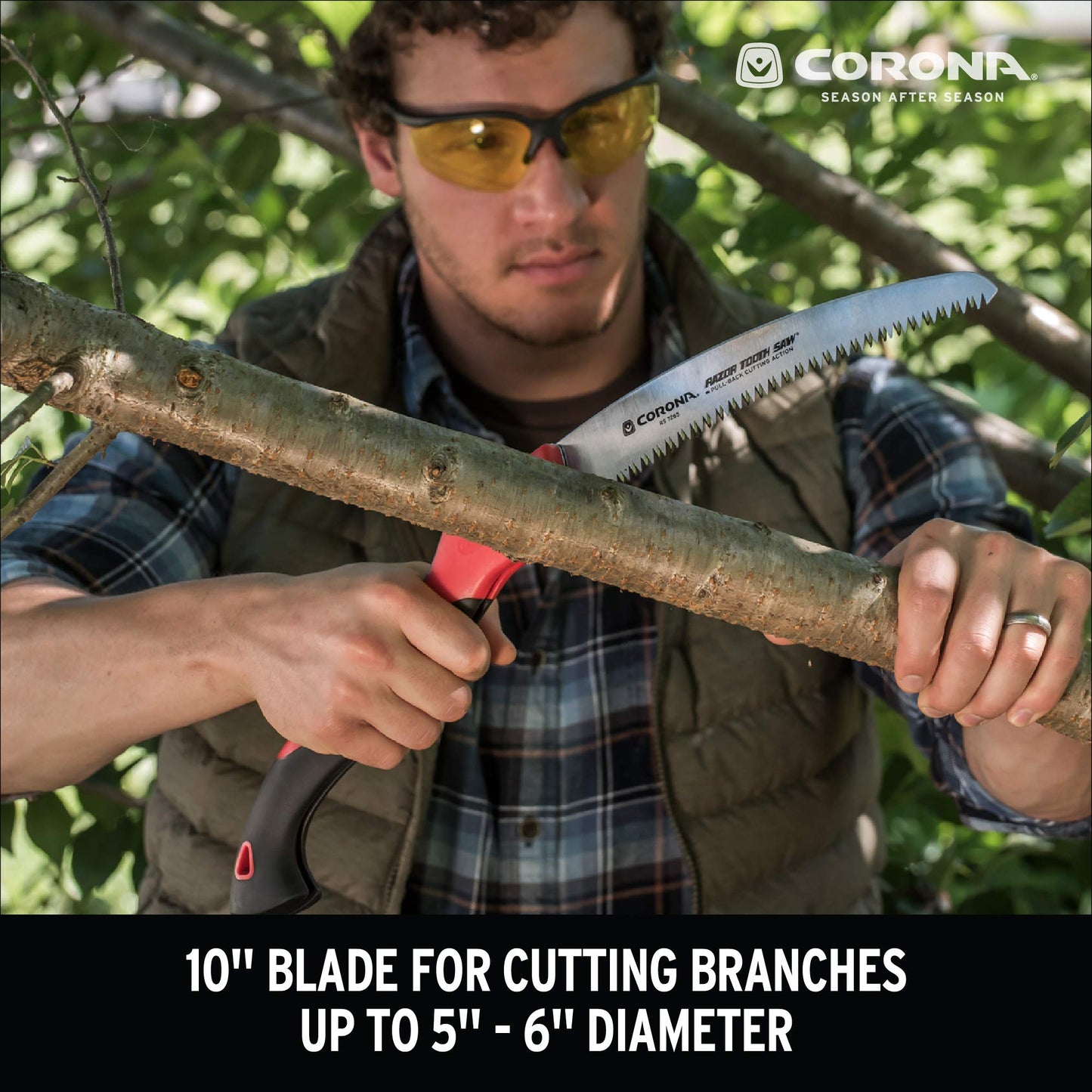 Corona Razor Tooth Folding Saw - 10 Inch Curved Blade