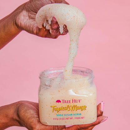 Tree Hut Coco Colada Shea Sugar Scrub, 18 oz, Ultra Hydrating and Exfoliating Scrub for Nourishing Essential Body Care