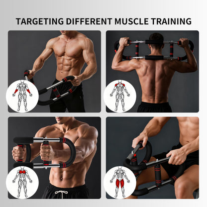 PROIRON Twister Arm Trainer, Adjustable Spring Workout Bar, Forearm Triceps Chest Workout Equipment, Portable Home Fitness Equipment