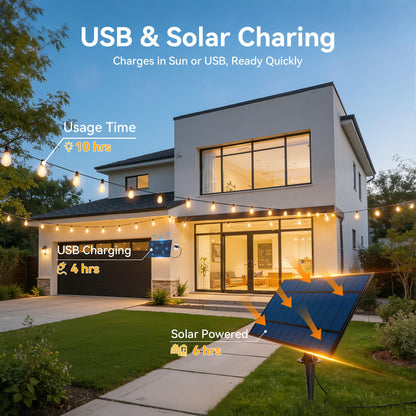 Ollny S11 50FT Solar String Lights Outdoor with Remote, Waterproof Dimmable Patio Lights with Timer & 3 Lighting Modes, 16 Shatterproof Edison Bulbs, String Lights for Outside Backyard Party Décor