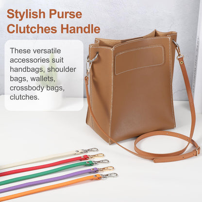 PATIKIL Leather Purse Strap Replacement 47 Inch, PU Adjustable Shoulder Crossbody Replacement Strap with Silver Hardware for Handbags Shoulder Bag Black