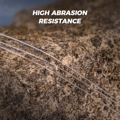 KastKing Kovert Elite 100% Fluorocarbon Fishing Line, Shock Resistant, High Clarity, Low Visibility, Highly Abrasion Resistant, Fast Sinking, Low Stretch, Low Light Refraction, Clear, 4LB, 25Yds