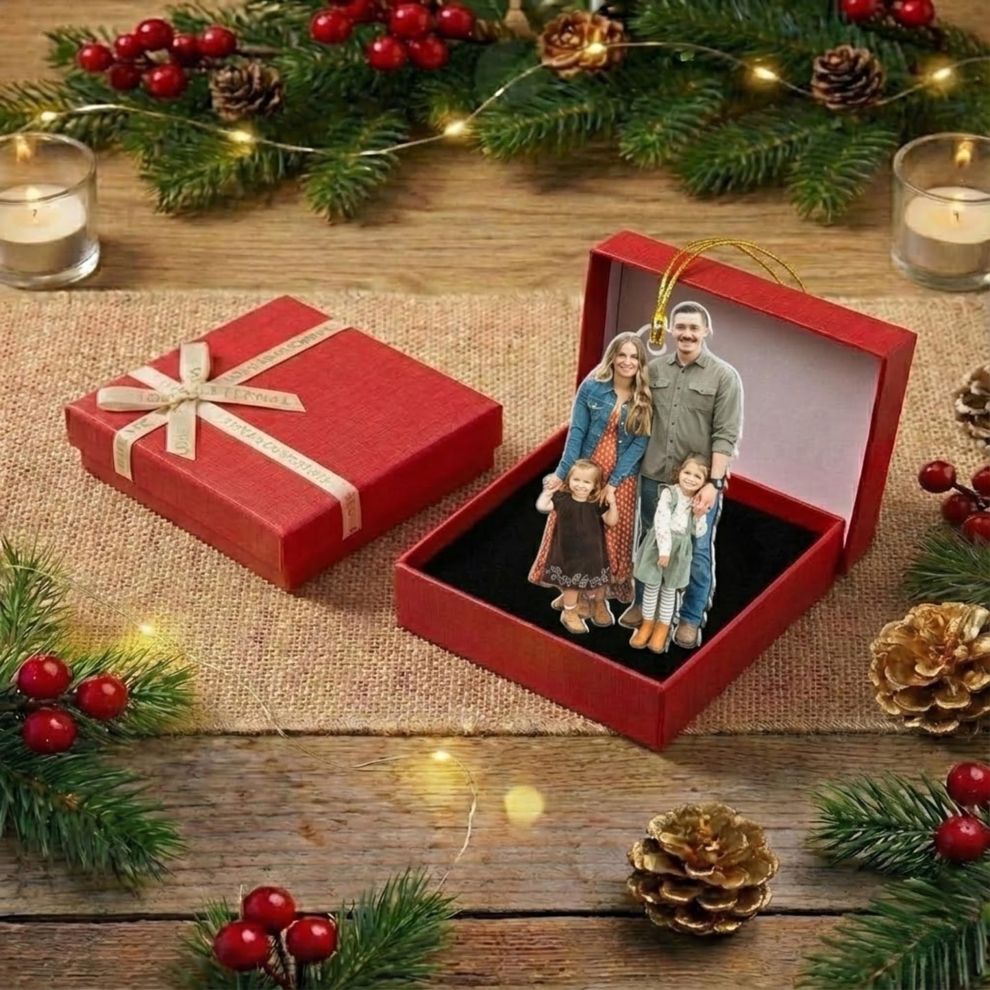 Personalized Christmas Ornaments 2026 – Custom Photo Ornament, Xmas Picture Keepsake, Ornament pic, Ornaments with Pictures, Hallmark Christmas Tree Decorations