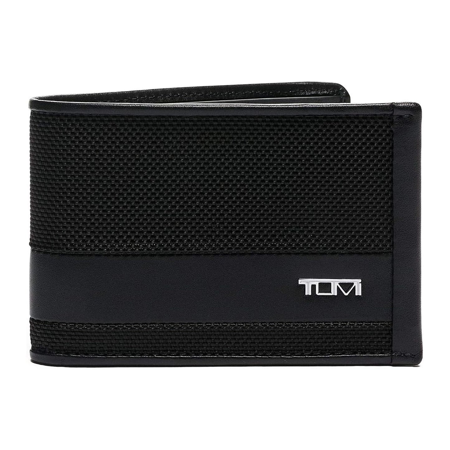 TUMI - Alpha Slim Single Billfold - Men's Ballistic Nylon Wallet - Hidden Card Pocket - Black