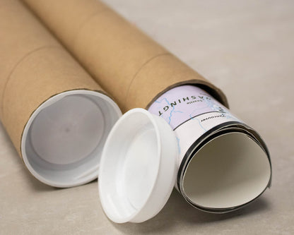 MagicWater Supply Mailing Tube - 2 in x 36 in - Kraft - 6 Pack - for Shipping and Storage of Posters, Arts, Crafts, and Documents