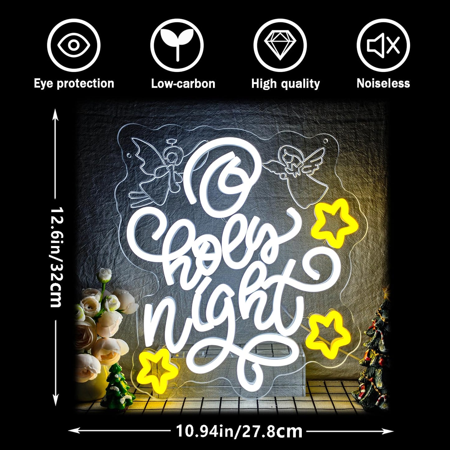 zikdhf Christmas Neon Sign for Wall Decor Christmas Led Sign Dimmable Xmas Neon Light Sign for Home Party Decor Xmas Gift