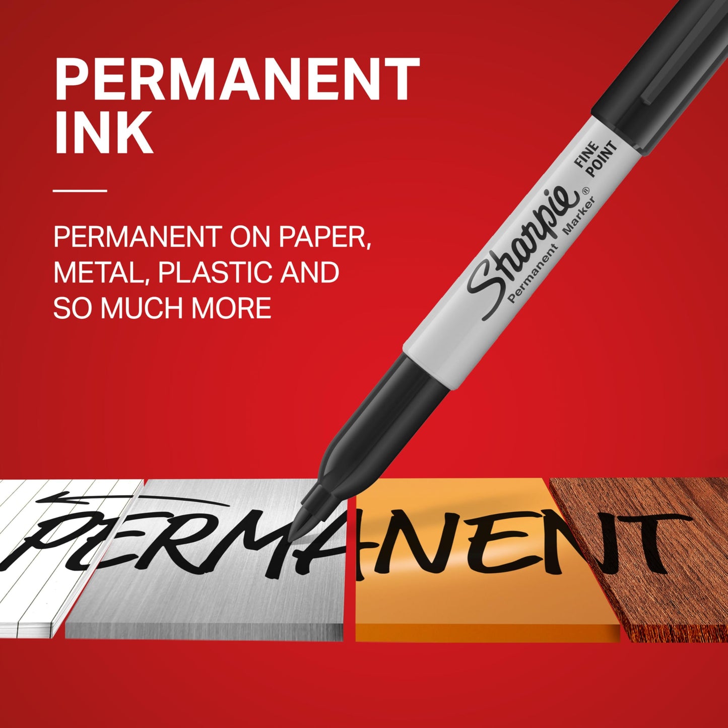 Sharpie Permanent Markers, Fine Tip, Black, 40 Count - Office Supplies, Quick Drying, Fade Resistant, For Wood, Plastic, Paper, Metal, And More