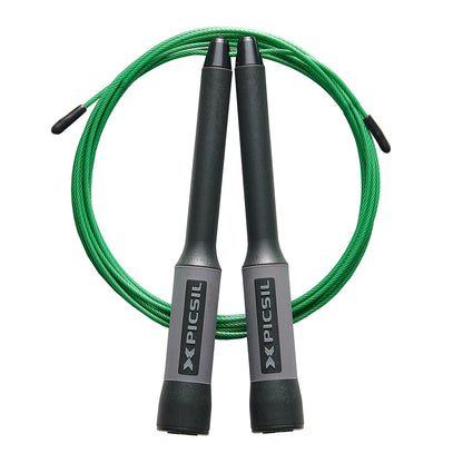 PICSIL Sphinx Rope, 360° Speed Jump Rope with Dual Bearing System, Fast, Lightweight Skipping Rope Made from ABS Plastic, Jump Ropes for Fitness, Boxing, and Conditioning, For All Ages, Black